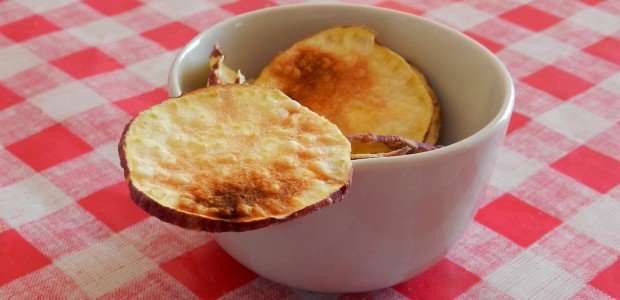 Receita Chips de Batata Doce no Microondas