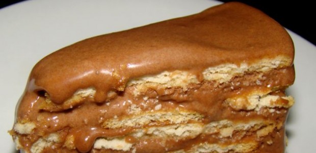 Receita Torta de Bolacha com Chocolate