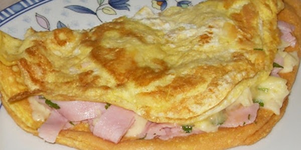 Omelete de Presunto e Queijo