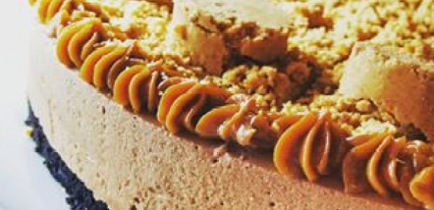 Cheesecake de Doce de Leite com Paçoca