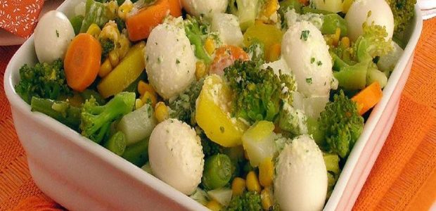 Salada de Legumes com Requeijão