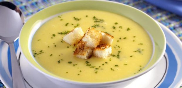 Sopa de Mandioquinha e Cream Cheese
